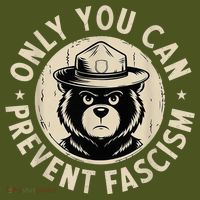 Only You Can Prevent Fascism Bear Mousepad thumb 1