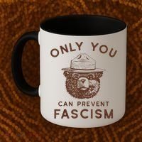 Only You Can Prevent Fascism Bear Coffee Mug thumb 2