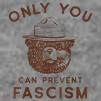 Only You Can Prevent Fascism Bear Hoodie thumb 2