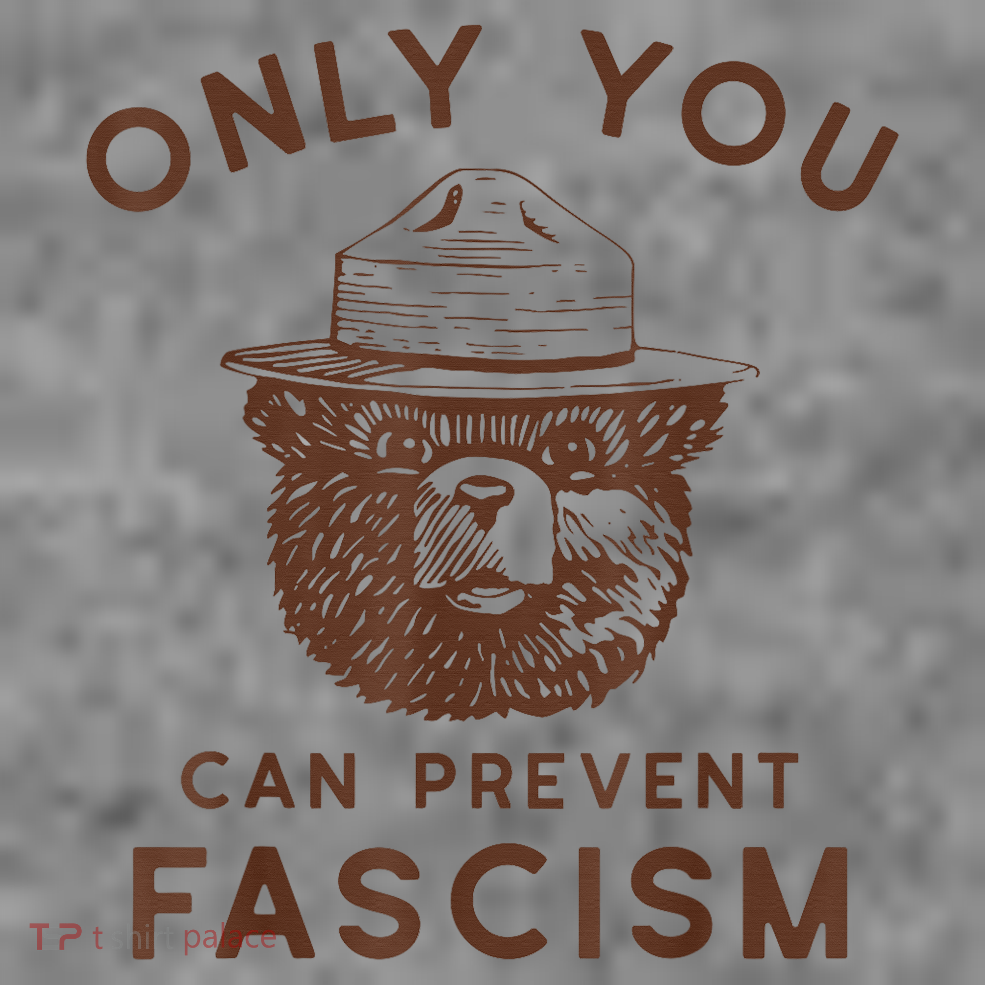 Only You Can Prevent Fascism Bear Women's Hoodie