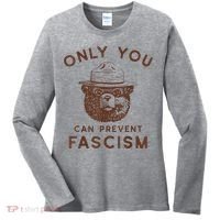 Only You Can Prevent Fascism Bear Women's Long Sleeve Shirt thumb 0