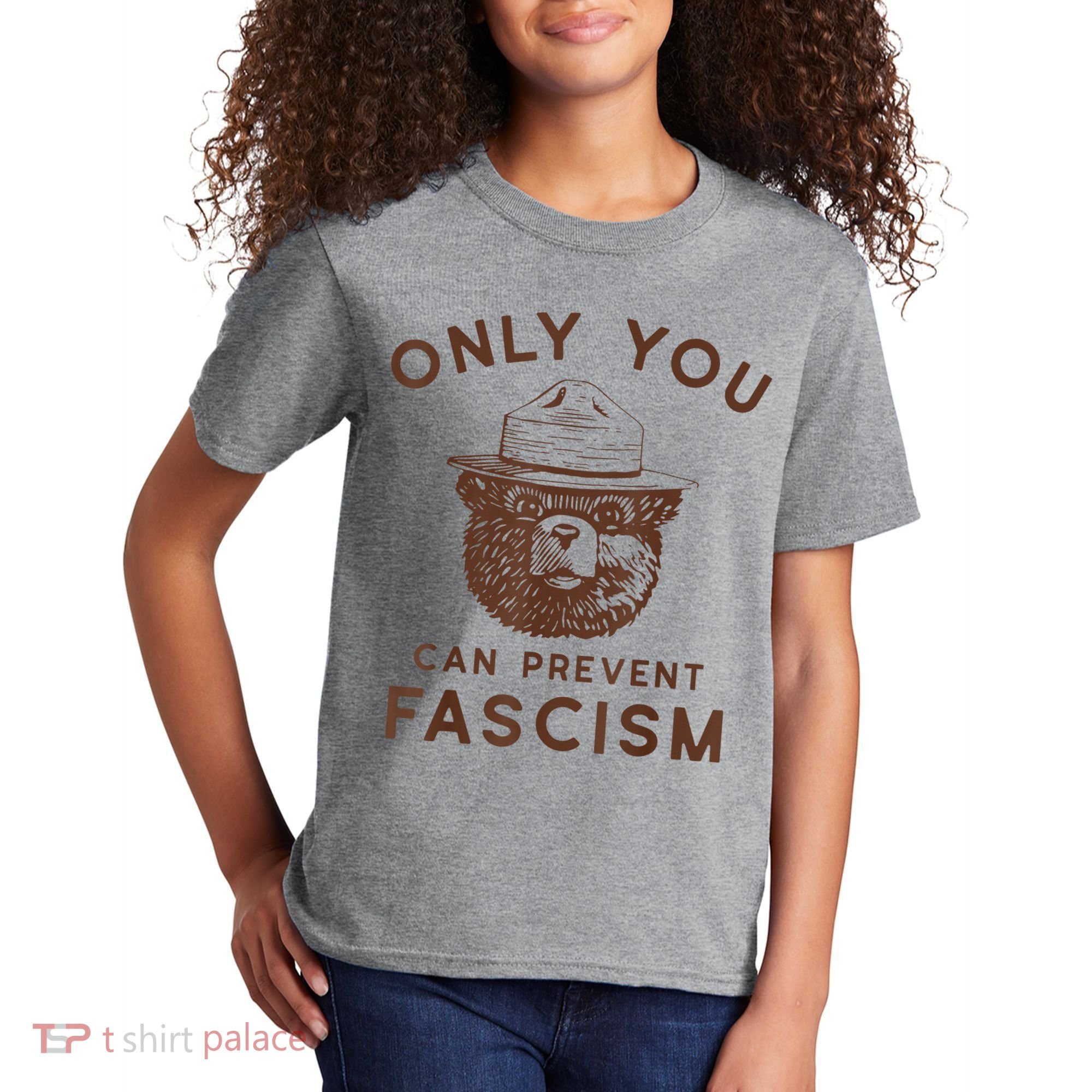 Only You Can Prevent Fascism Bear Kids T-Shirt