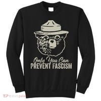 Only You Can Prevent Fascism Bear Resist National Parks Sweatshirt thumb 0