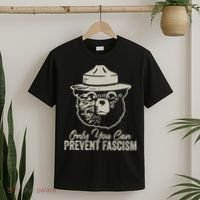 Only You Can Prevent Fascism Bear Resist National Parks T-Shirt thumb 2