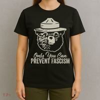 Only You Can Prevent Fascism Bear Resist National Parks T-Shirt thumb 4