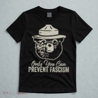 Only You Can Prevent Fascism Bear Resist National Parks T-Shirt thumb 5