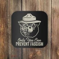 Only You Can Prevent Fascism Bear Resist National Parks Coaster thumb 0