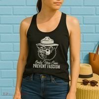 Only You Can Prevent Fascism Bear Resist National Parks Women's Tank Top thumb 2