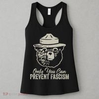 Only You Can Prevent Fascism Bear Resist National Parks Women's Tank Top thumb 3