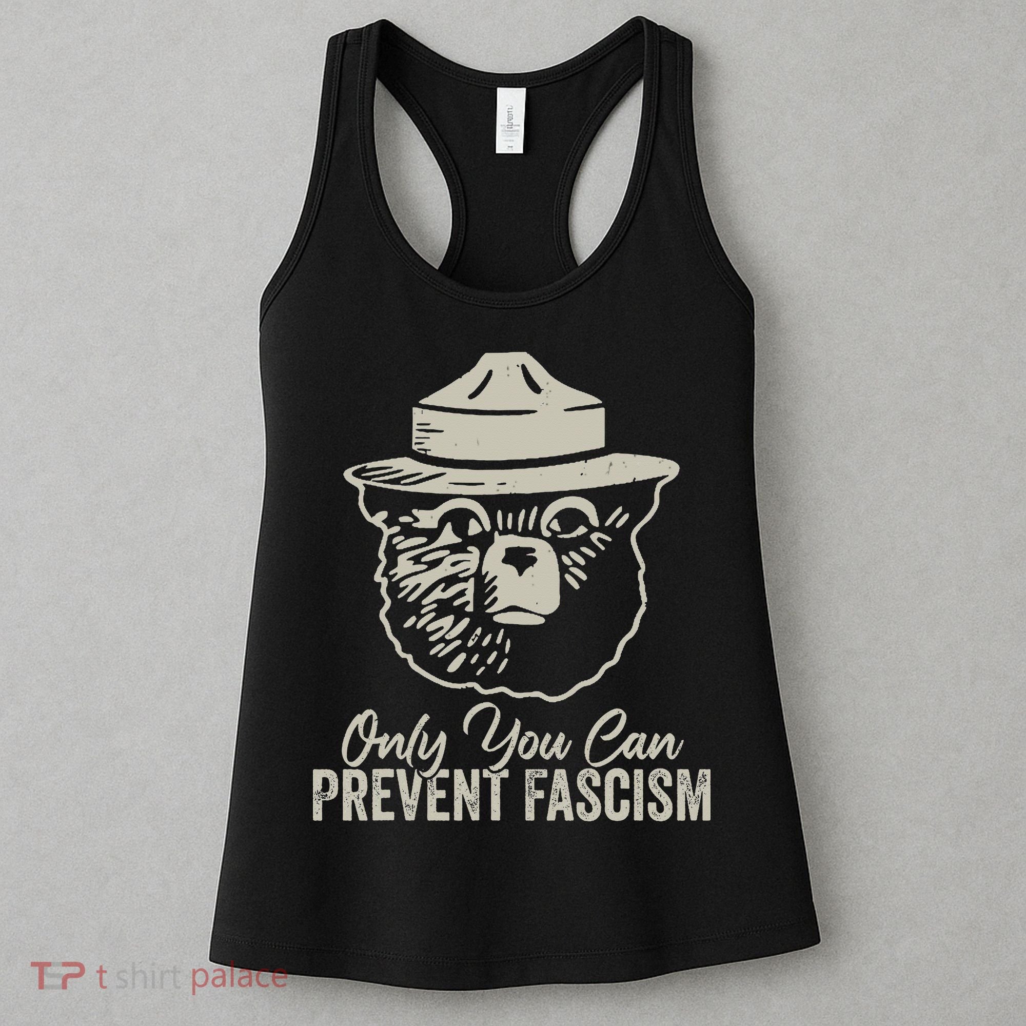 Only You Can Prevent Fascism Bear Resist National Parks Women's Tank Top