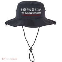 Once You Go Asian You Never Go Caucasian Bucket Hat thumb 0