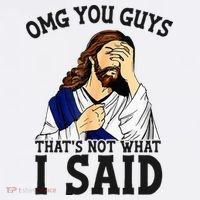 Omg You Guys ThatS Not WhatS I Said Jesus Bucket Hat thumb 4