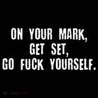 On Your Mark Get Set Go F Yourself Women's Hoodie thumb 2