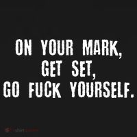 On Your Mark Get Set Go F Yourself Visor thumb 3