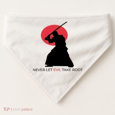 Otoya Yamaguchi Never Let Evil Take Root USA-Made Doggie Bandana