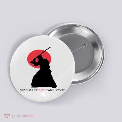 Otoya Yamaguchi Never Let Evil Take Root Button