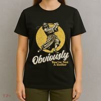 Obviously YouRe Not A Golfer Funny Dude Retro T-Shirt thumb 4