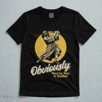Obviously YouRe Not A Golfer Funny Dude Retro T-Shirt thumb 5