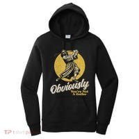 Obviously YouRe Not A Golfer Funny Dude Retro Women's Hoodie thumb 0