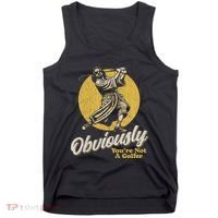 Obviously YouRe Not A Golfer Funny Dude Retro Tank Top thumb 0