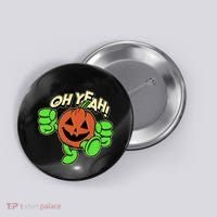Oh Yeah! Pumpkin Man Button thumb 0