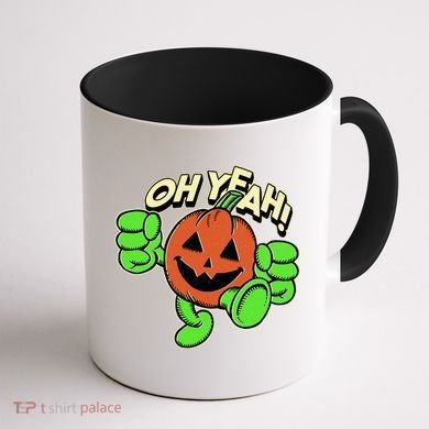 Oh Yeah! Pumpkin Man Coffee Mug back