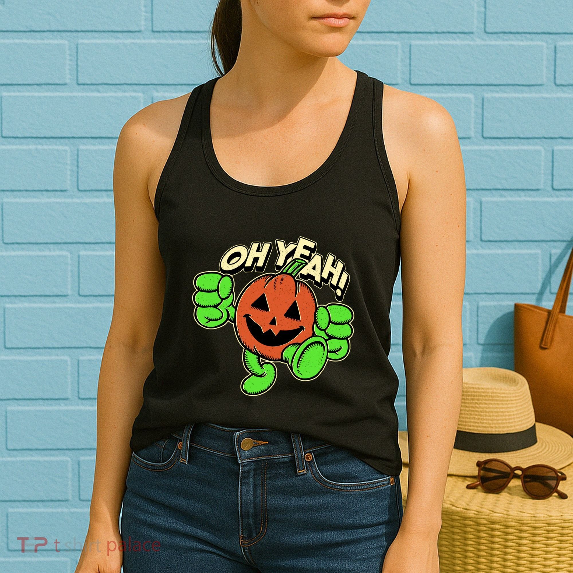 Oh Yeah! Pumpkin Man Women's Tank Top