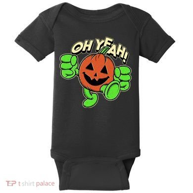 Oh Yeah! Pumpkin Man Baby Bodysuit