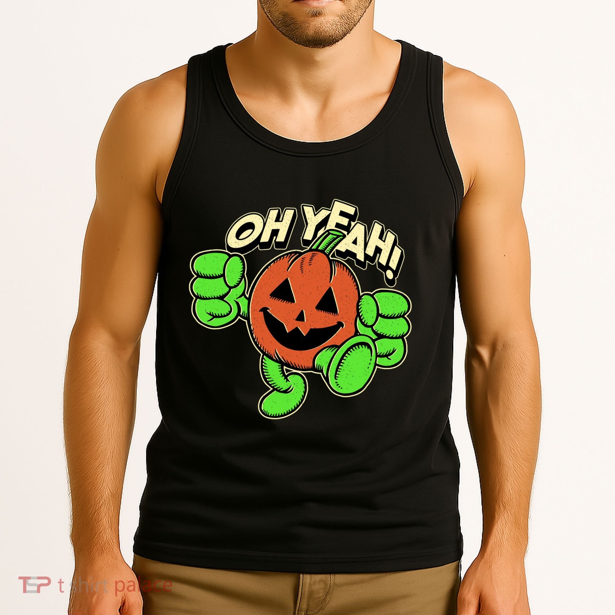 Oh Yeah! Pumpkin Man Tank Top