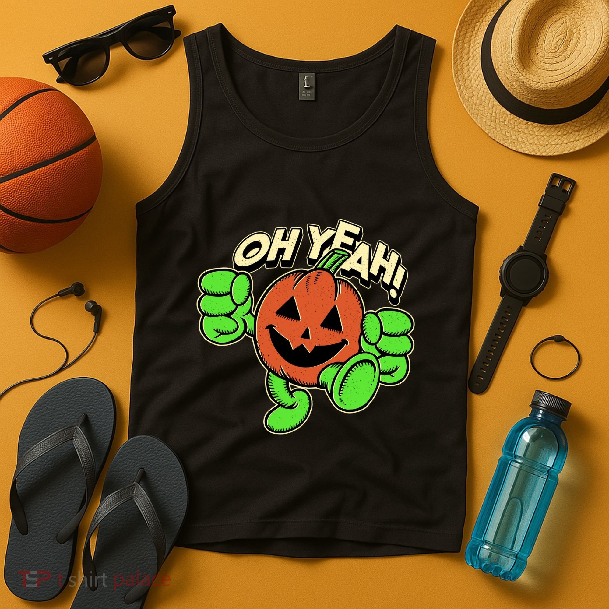 Oh Yeah! Pumpkin Man Tank Top