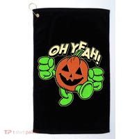 Oh Yeah! Pumpkin Man Golf Towel thumb 0