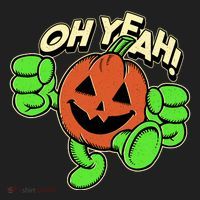 Oh Yeah! Pumpkin Man Golf Towel thumb 3