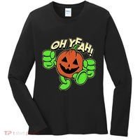 Oh Yeah! Pumpkin Man Women's Long Sleeve Shirt thumb 0