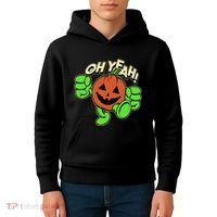 Oh Yeah! Pumpkin Man Kids Hoodie thumb 4