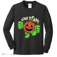 Oh Yeah! Pumpkin Man Kids Long Sleeve Shirt thumb 0