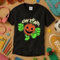 Oh Yeah! Pumpkin Man Kids T-Shirt thumb 3