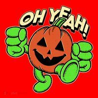 Oh Yeah! Pumpkin Man Santa Hat thumb 1