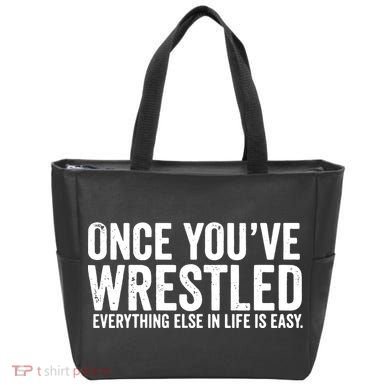 Once You Wrestle Tote Bag