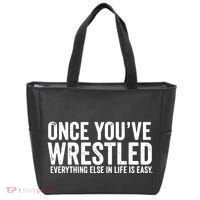 Once You Wrestle Tote Bag thumb 0
