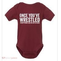 Once You Wrestle Baby Bodysuit thumb 0