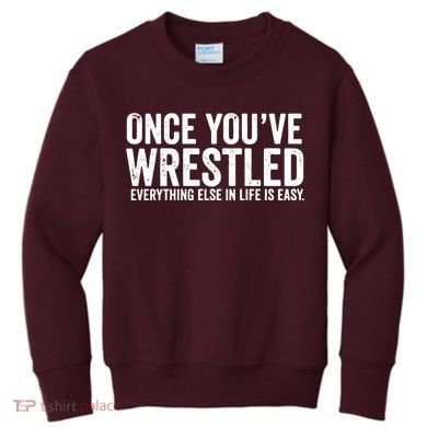 Once You Wrestle Kids Sweatshirt
