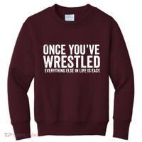 Once You Wrestle Kids Sweatshirt thumb 0