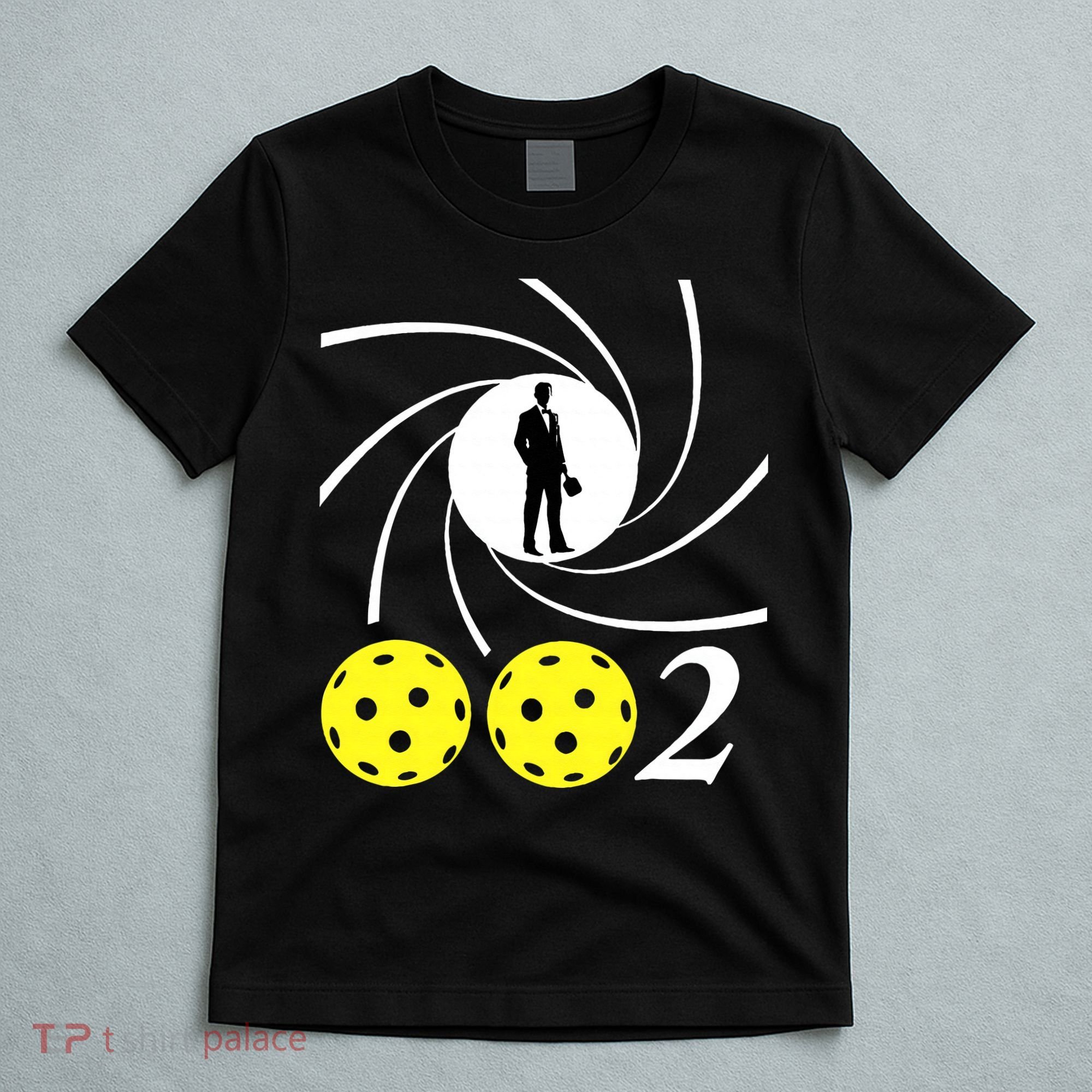 Pickleball 002 002 Spy Parody Funny Pickleball T-Shirt
