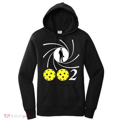 Pickleball 002 002 Spy Parody Funny Pickleball Women's Hoodie