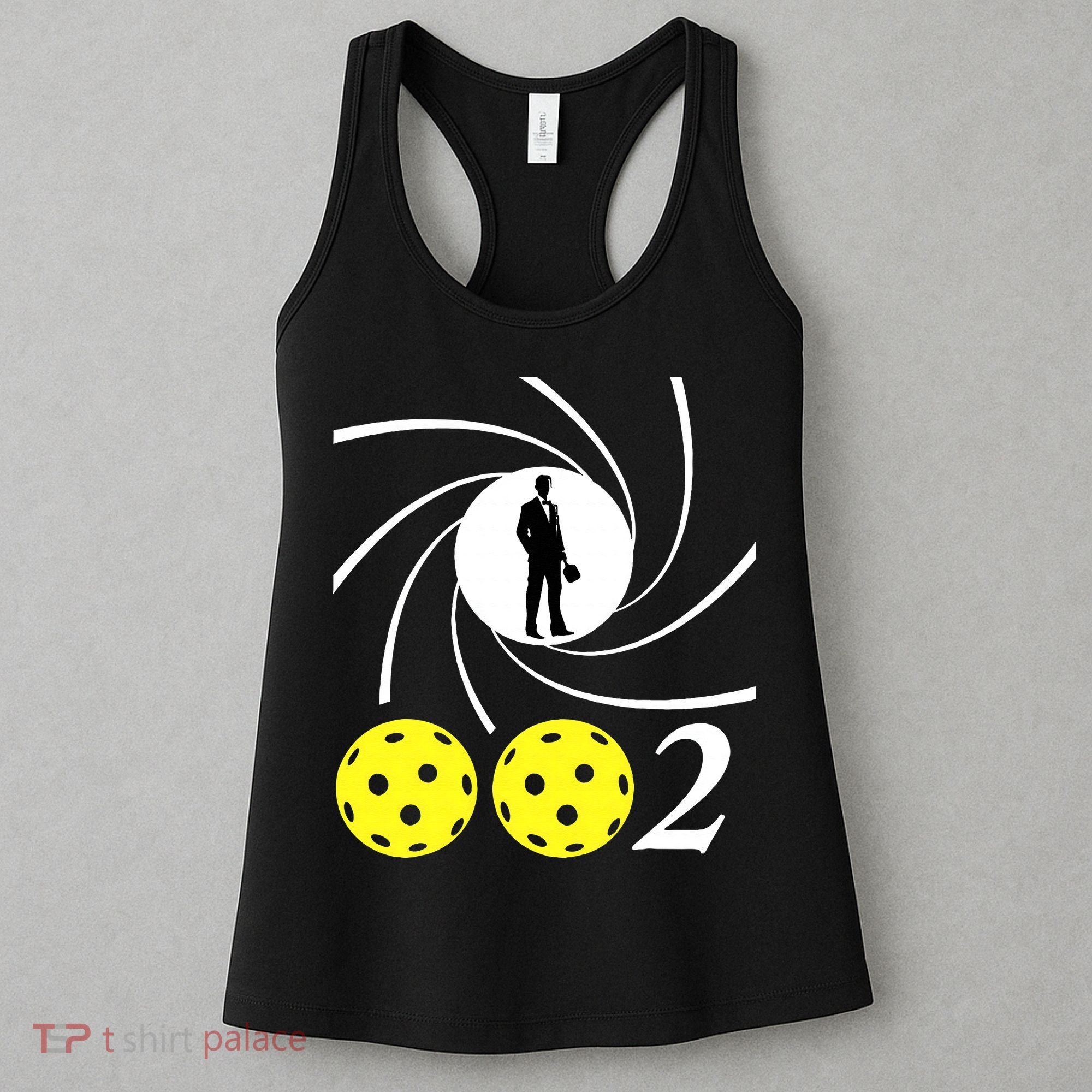 Pickleball 002 002 Spy Parody Funny Pickleball Women's Tank Top