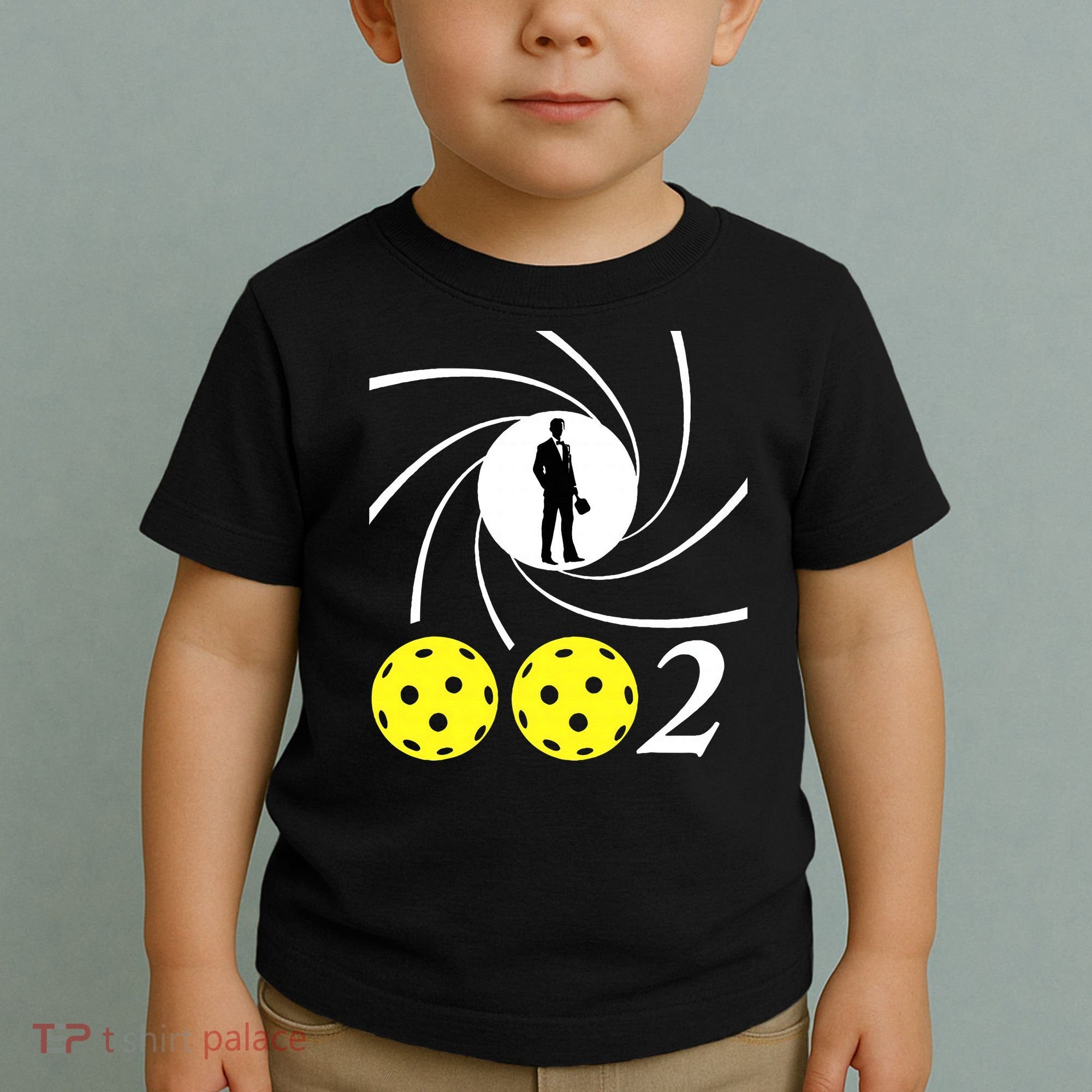 Pickleball 002 002 Spy Parody Funny Pickleball Toddler T-Shirt