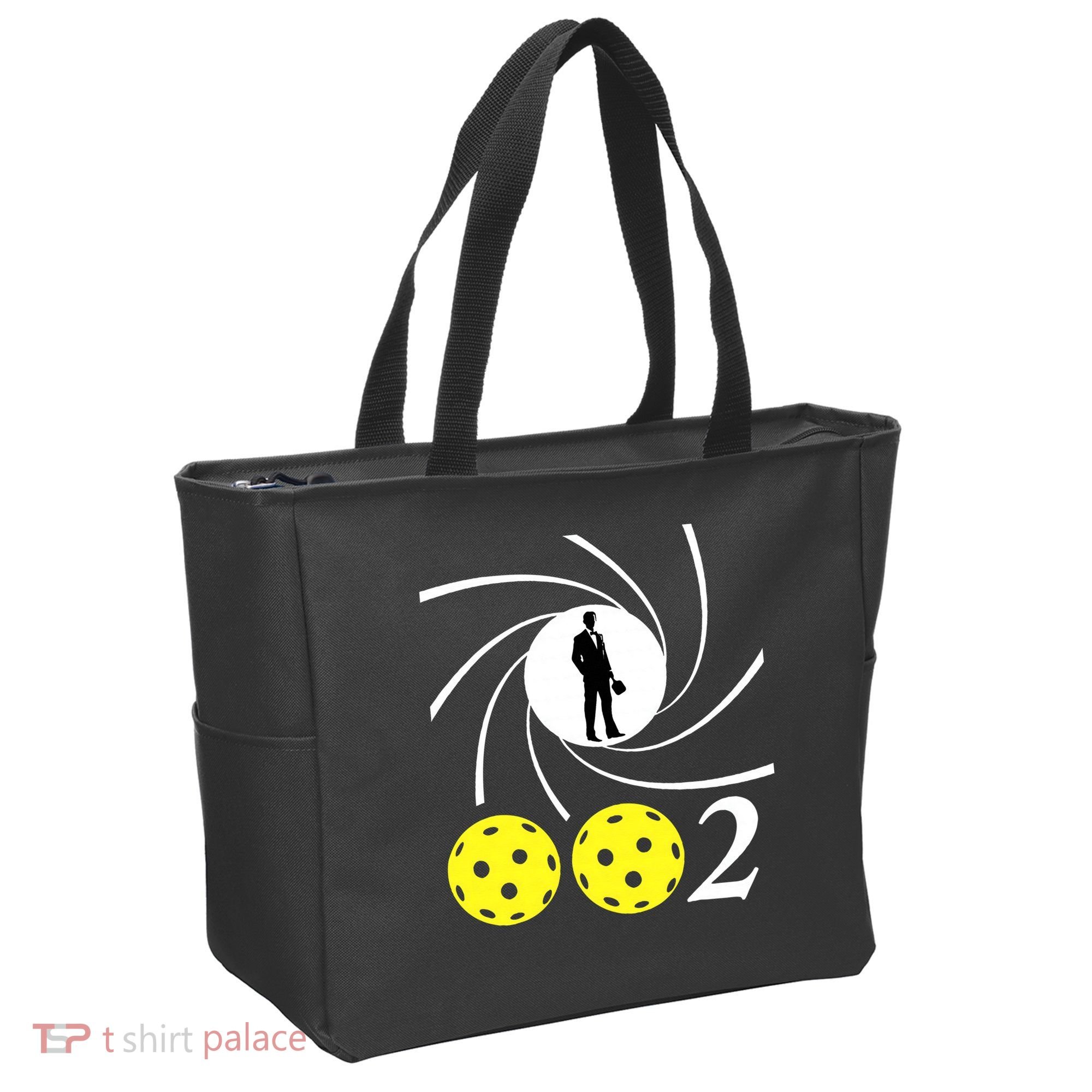Pickleball 002 002 Spy Parody Funny Pickleball Tote Bag