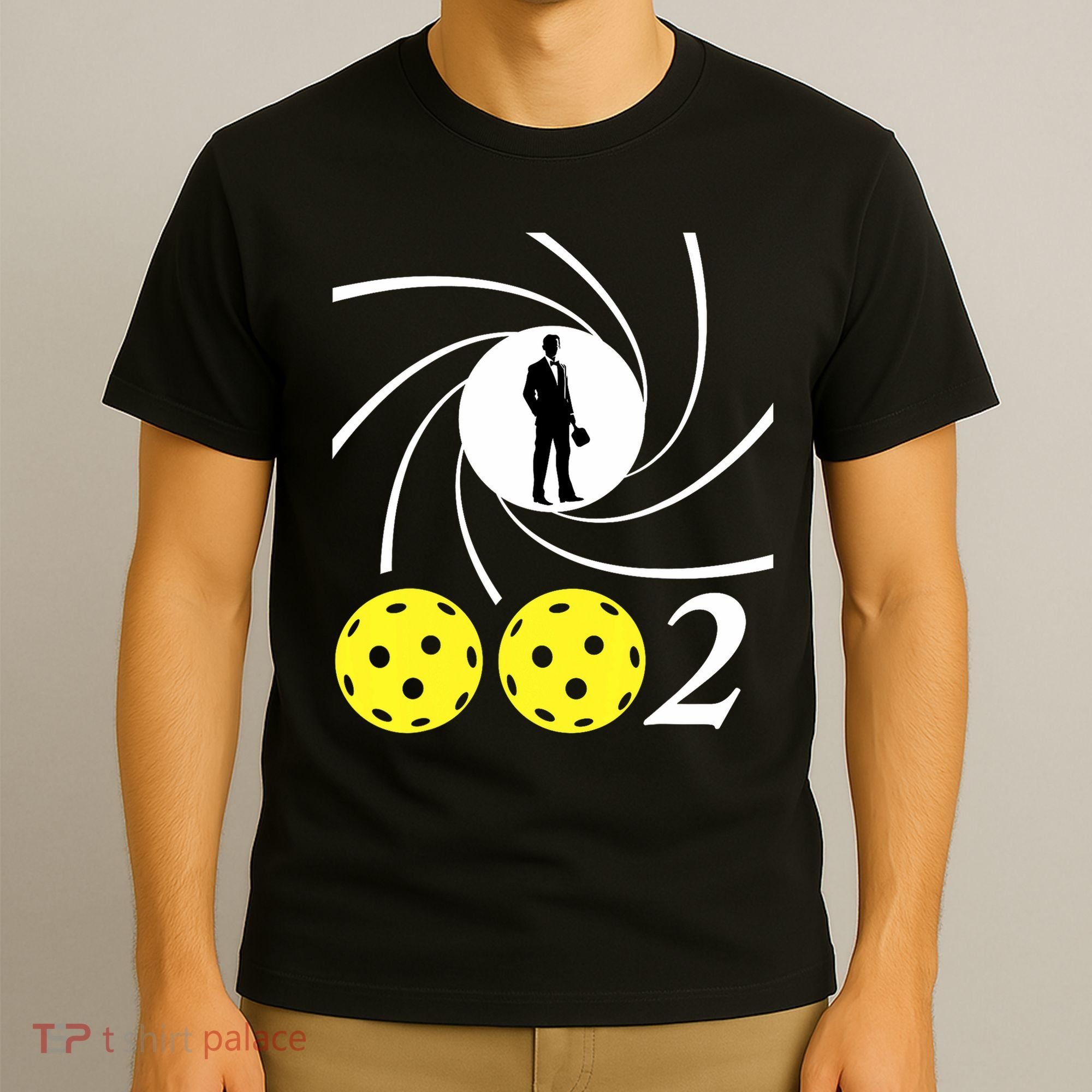 Pickleball 002 0 0 2 Spy Parody Funny Pickleball T-Shirt