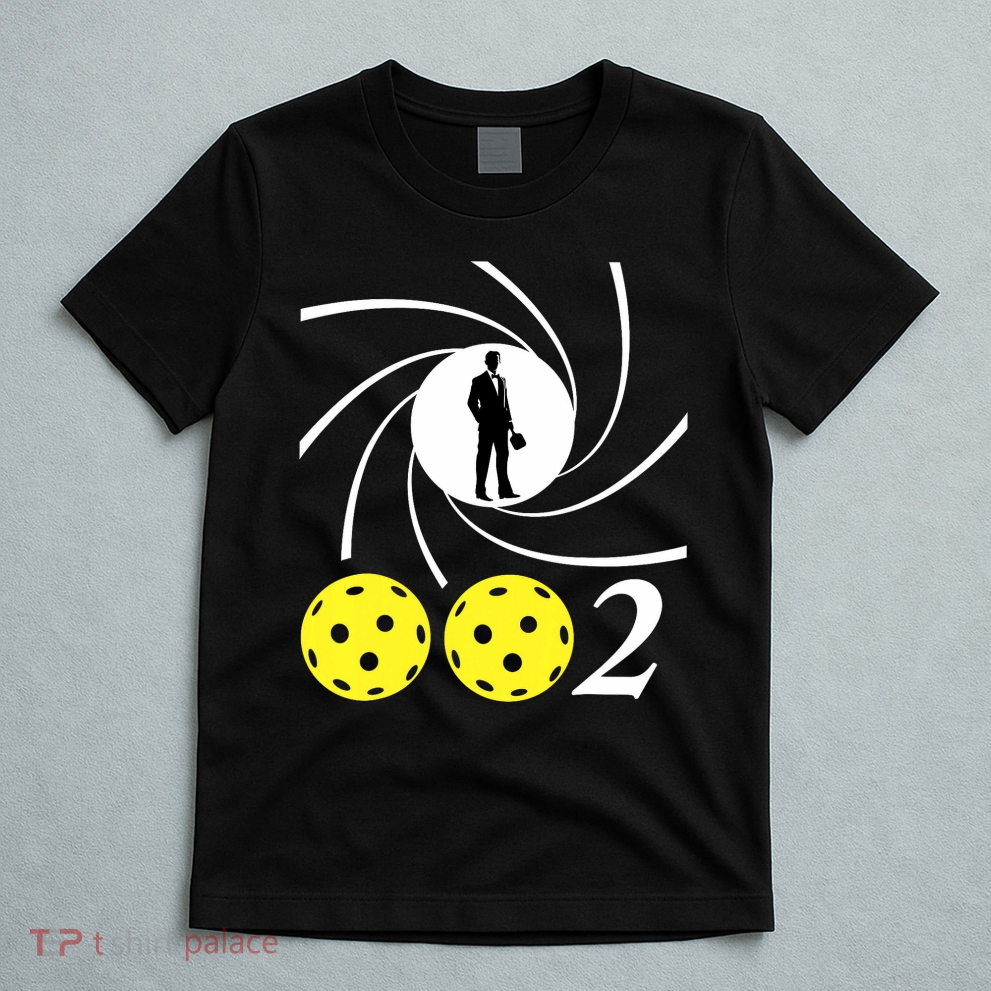 Pickleball 002 0 0 2 Spy Parody Funny Pickleball T-Shirt