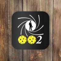 Pickleball 002 0 0 2 Spy Parody Funny Pickleball Coaster thumb 0